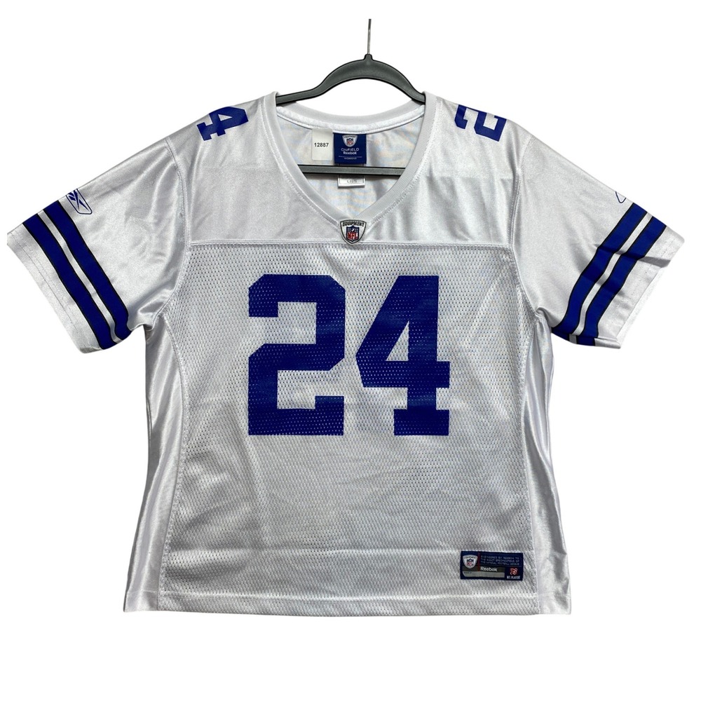 Dallas Cowboys Jersey Womens XL White Marion Barber 24 Onfield NFL Reebok